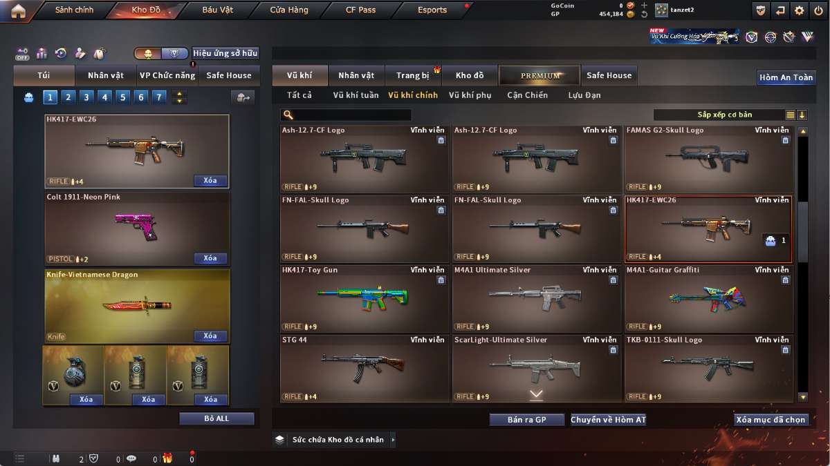 shop acc cf uy tin gia re